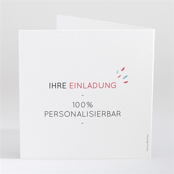 Einladung Konfirmation blanco - 15x15cm (n461122) - vue 3
