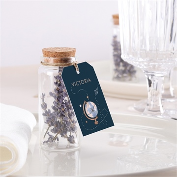 Glasfläschchen mit Korken Taufe reisepass zur taufe - vue 2