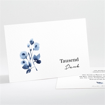 Trauerdanksagung vergiss mein nicht -querformat