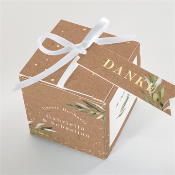 Geschenkbox Hochzeit provence - gold - vue 4