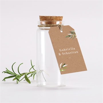 Glasfläschchen mit Korken Hochzeit provence