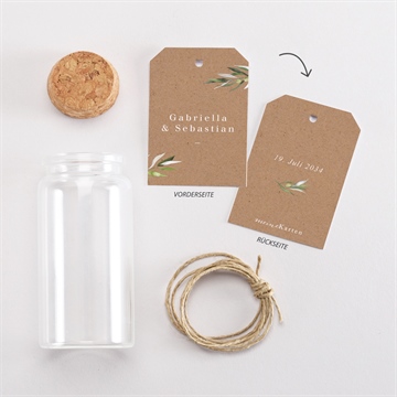 Glasfläschchen mit Korken Hochzeit provence - vue 3