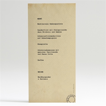 Menükarte Taufe telegramm zur taufe - vue 2