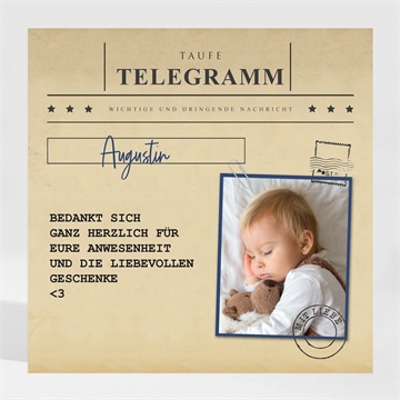 Dankeskarte Taufe ref. N3002107