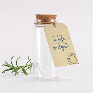 Glasfläschchen mit Korken Taufe ref. N291895