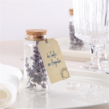 Glasfläschchen mit Korken Taufe telegramm zur taufe - vue 2