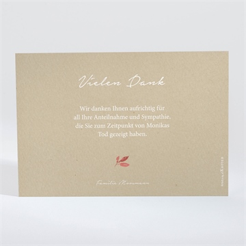 Trauerdanksagung herbstblumen - querformat - vue 2