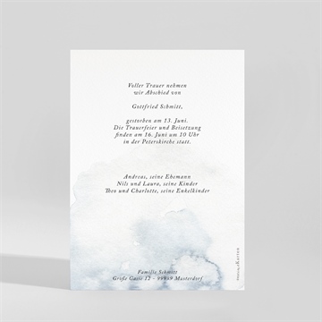 Trauerkarte lichtnebel - vue 2