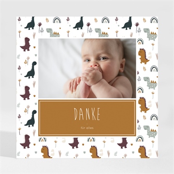 Dankeskarte Geburt dinos - magnet
