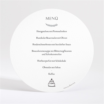 Menükarte Hochzeit perfekt geplant - rund - vue 2