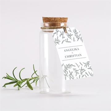 Glasfläschchen mit Korken Hochzeit ref. N291906