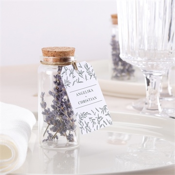 Glasfläschchen mit Korken Hochzeit du und ich - vue 2