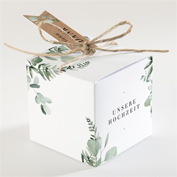 Geschenkbox Hochzeit blumenverziert - vue 2