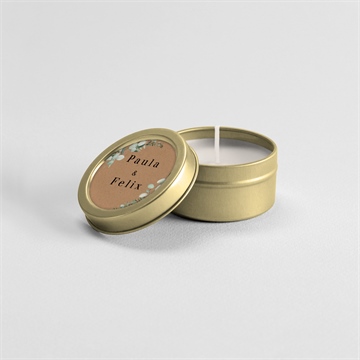 Kerze Hochzeit blumenverziert - vue 3