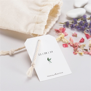 Geschenkbeutel Hochzeit blumenverziert - vue 2