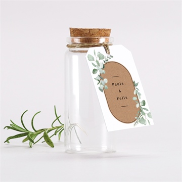 Glasfläschchen mit Korken Hochzeit ref. N291837