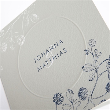 Hochzeitseinladung blühender zweig - prägung - Vue 2