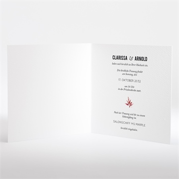 Hochzeitseinladung floral - vue 2