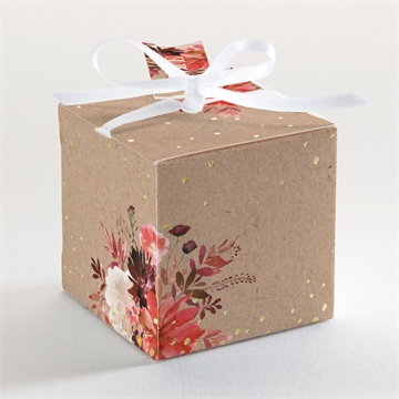 Geschenkbox Hochzeit floral - gold - vue 3