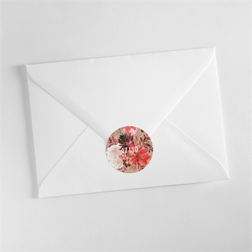 Aufkleber Hochzeit floral - vue 3