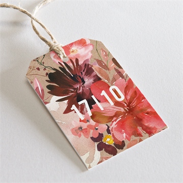 Geschenkanhänger Hochzeit floral