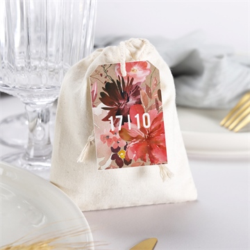 Geschenkbeutel Hochzeit floral - vue 3
