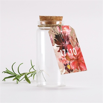 Glasfläschchen mit Korken Hochzeit ref. N291937