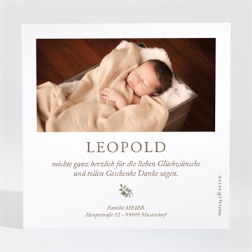 Dankeskarte Geburt herbstfuchs - vue 2