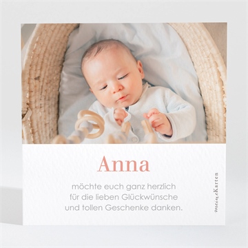 Dankeskarte Geburt wolken & regenbogen - vue 2