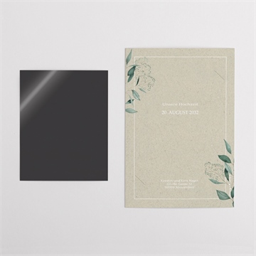 Dankeskarte Hochzeit intime blätterwelt - duo - vue 5