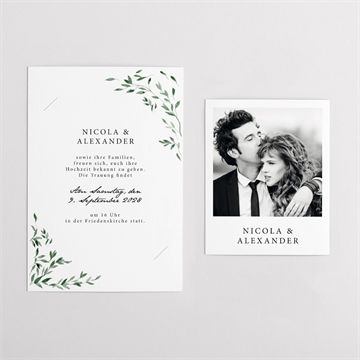 Hochzeitseinladung unter dem olivenbaum - duo - vue 4