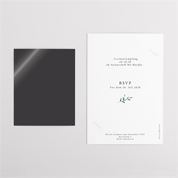 Hochzeitseinladung unter dem olivenbaum - duo - vue 5