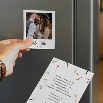 Dankeskarte Hochzeit landkunst - duo - vue 3