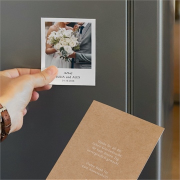 Dankeskarte Hochzeit boheme schick - duo - vue 3