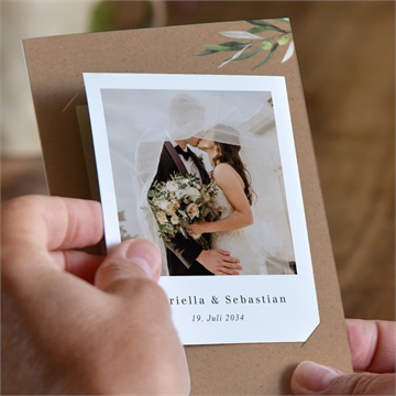 Dankeskarte Hochzeit provence - duo - vue 2