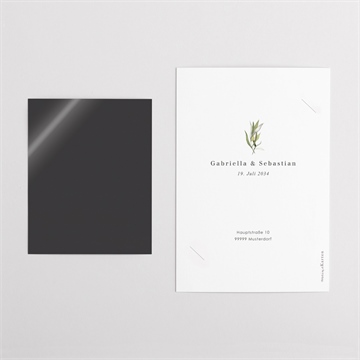 Dankeskarte Hochzeit provence - duo - vue 5