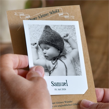 Geburtskarte wir präsentieren stolz - duo - vue 2