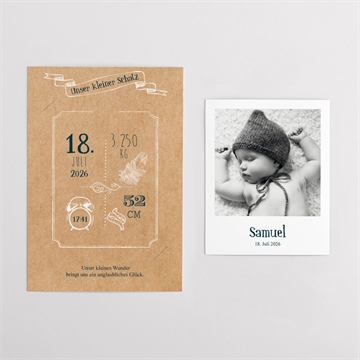 Geburtskarte wir präsentieren stolz - duo - vue 4