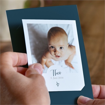 Geburtskarte foto-collage - duo - vue 2