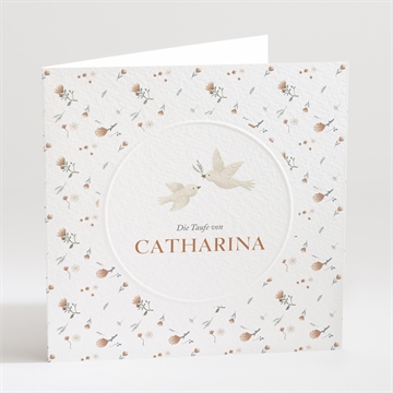 Einladung Taufe zarte tauben