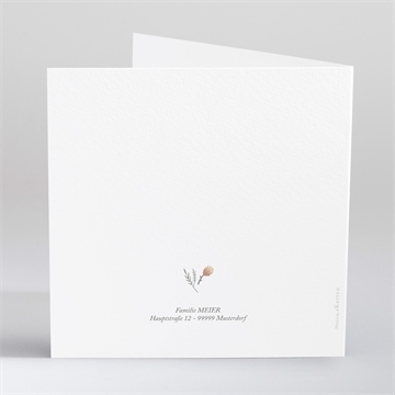 Einladung Taufe zarte tauben - vue 4