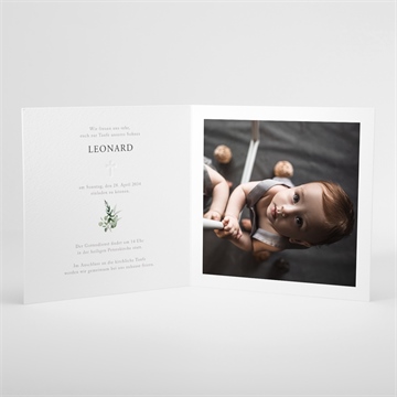 Einladung Taufe eukalyptuskranz - vue 3