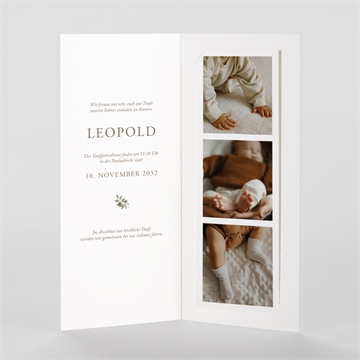 Einladung Taufe fuchs im wald - fotostreifen - vue 2