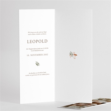 Einladung Taufe fuchs im wald - fotostreifen - vue 3