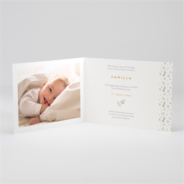 Einladung Taufe weißer bär - querformat - vue 2