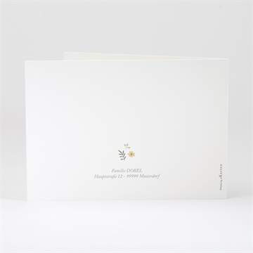 Einladung Taufe weißer bär - querformat - vue 3