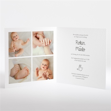 Einladung Taufe zwillingsillustrationen - vue 2