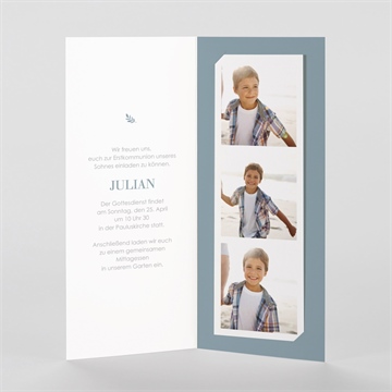 Einladung Kommunion blätterwerk - vue 2