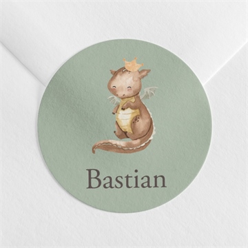 Sticker Geburt kleiner drache