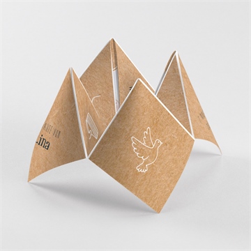 Einladung Taufe piktogramme - origami